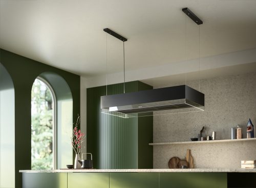 Falmec Vetra Cappa Isola 120 cm, nero, 600 m3/h