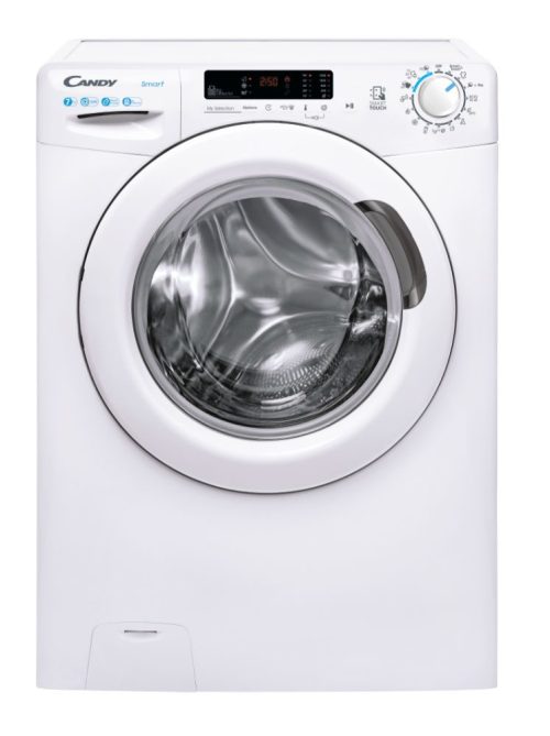 CANDY CS41272DE/1-S Lavatrice Smart,Slim  7 Kg, 1200 Giri, Connettivita NFC, Cicli Rapidi, Rilevatore Kg, Partenza Ritardata, Classe D, 60x45x85 cm, Bianco
